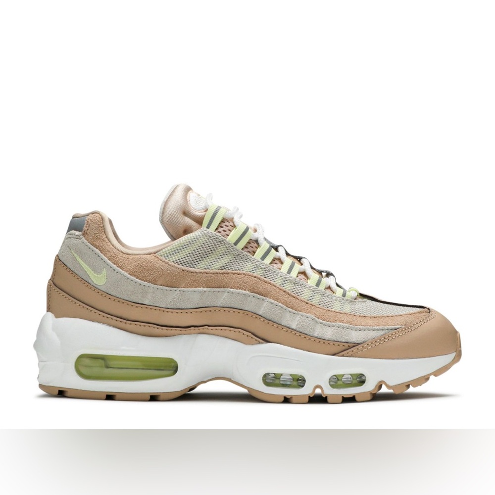 Nike Women's Air Max 95 in Tan and White Bio Beige